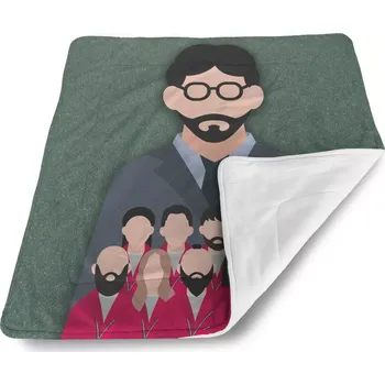 deka Sablio Deka pro miminko Money heist Profesor a jeho tým Zelená - 80x100 cm