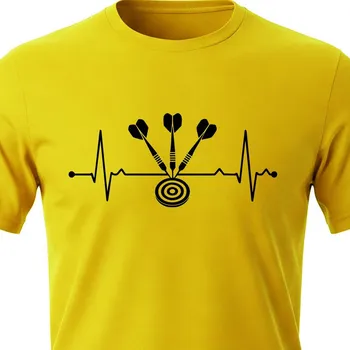 Tričko EKG Šipky - velikost XXL, Barva Žlutá