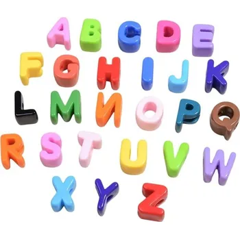 Sada akrylových korálků 20 mm písmenka A–Z s 6mm otvorem 26 ks Velké korálky pro výrobu šperků Náramky náhrdelníky dekorativní tvoření náhodná