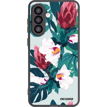 Pouzdro na mobilní telefon Picasee silikonový černý obal pro Samsung Galaxy A26 5G A266B - Rhododendron