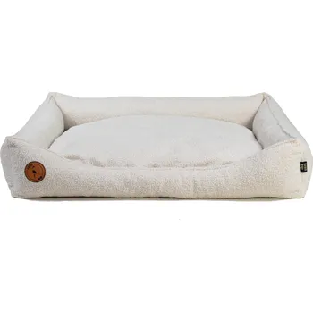 Pelíšek pro psa Pelech Cézar BOUCLÉ, krémový Velikost: S (70 x 60cm)