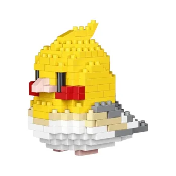 ostatní stavebnice Mini stavebnice ptáčka 10 x 7,6 x 6,5 cm Detailní model z drobných kostek pro kreativní stavění Dekorační stavebnice pro děti i dospělé