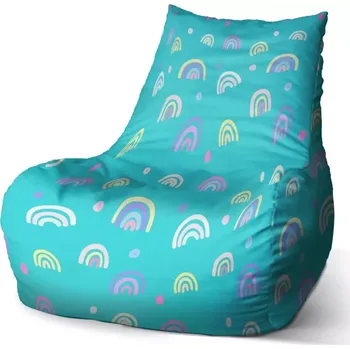 Sedací pytel Sablio Sedací vak Bean Barevné duhy - 60 x 70 x 70 cm