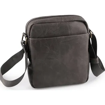 Pánská taška crossbody 20x23 cm, střední, 3 šedá