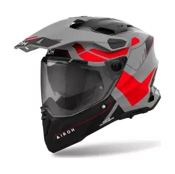 Motodoplněk Helma COMMANDER 2 Reveal, AIROH (matná červená fluo, vel. M) 2025