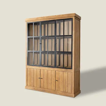 Knihovna Vitrína Harbor III 164x53x220 cm, 164x52x180 cm