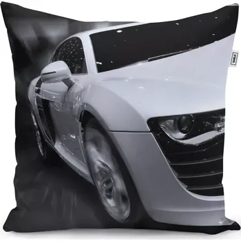 Polštář Sablio Polštář Bílý sporťák - 50x50 cm