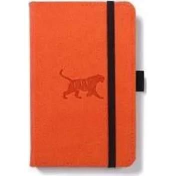 Diář Dingbats A6 Pocket Wildlife Orange Tiger Notebook - Plain (EN)