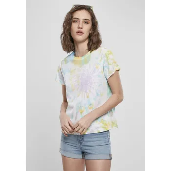 Dámské tričko Ladies Tie Dye Boyfriend Tee - pastel XXL