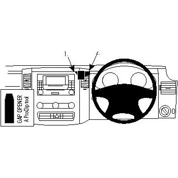 Brodit ProClip pro Mercedes Benz Sprinter 07-18/Volkswagen Crafter 07-16, na střed