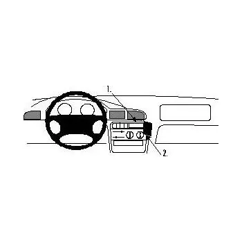 Brodit ProClip montážní konzole pro Peugeot 406 96-03, na střed vpravo