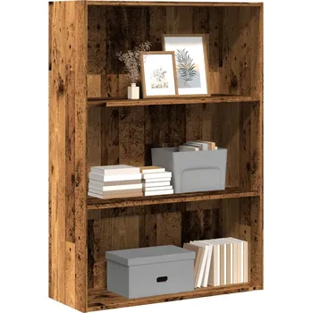 Obývací pokoj vidaXL Knihovna 80 x 30 x 114 cm kompozitní dřevo [801011] Barva: Staré dřevo