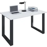 VCM Stůl Lona 110x50 U-nohy, bílý 486898