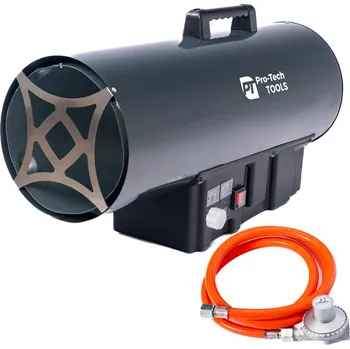 Průmyslové topidlo GEKO Plynový ohřívač vzduchu s termostatem 100kW Pro-Tech TOOLS 16798WW GH-80