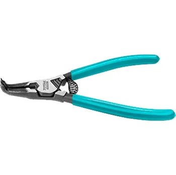 Ruční nářadí TOTAL Kleště na pojistné kroužky zahnuté, 180 mm, industrial THTJ21802