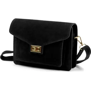 Kabelka Kožená kabelka Luka 26-061 - černá