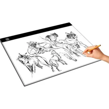 Velkoplošná svítící deska na obkreslování, velikost A3 - 40x33 cm