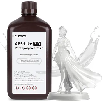 Příslušenství k 3D tiskárně ELEGOO ABS-like Resin V3.0 2KG, Translucent