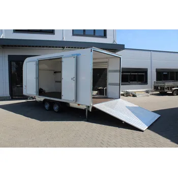 Přívěs k motorovému vozidlu TOMPLAN Přívěs TFSP 500T.01 3500kg 500x240x210cm skříňový autopřepravník