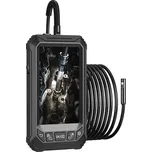 Inskam 5003B endoskop s 5" displejem, sonda 5,5mm, 1080p, duální kamera, pevný kabel o délce 5m