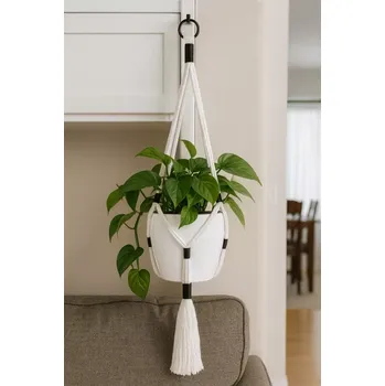 Železářství Závěs na květiny - bílá + černá (jin jang) (ZAV13 - bílá+černá)