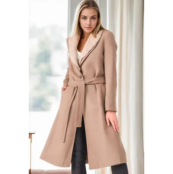 Dámská větrovka Z9671 DEWBERRY WOMEN&#039;S COAT-BEIGE dewberry černá | krémová 3478700