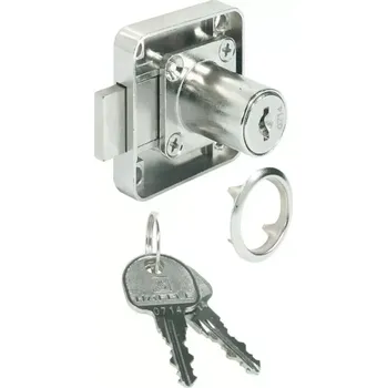 Nábytkové kování Zámek nábytkový Häfele 18/22mm 2kl. matný nikl - individuální uzávěr, s vložkou