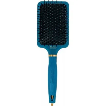 kartáč na vlasy Olivia Garden NanoThermic Peacock Edition Paddle brush kartáč na vlasy plochý