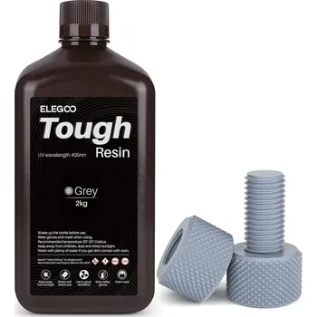 Příslušenství k 3D tiskárně ELEGOO Odolná pryskyřice 2Kg, šedá, doprava ZDARMA!