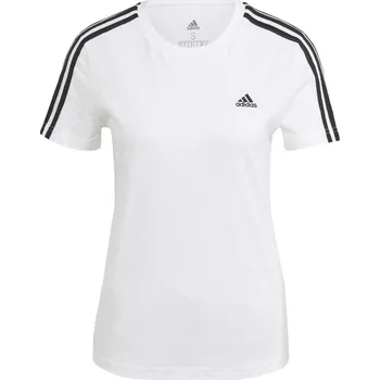 Pánské tričko ADIDAS Tričko Essentials Slim 3-Stripes L BÍLÁ|ČERNÁ