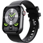 Kronus KR57, chytré hodinky, silikonový řemínek, černá