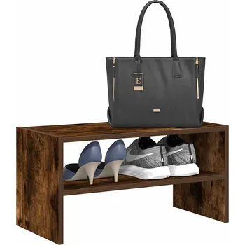 Nábytek vidaXL Stohovatelné botník 60x30x30,5 cm [858861] Barva: kouřový dub