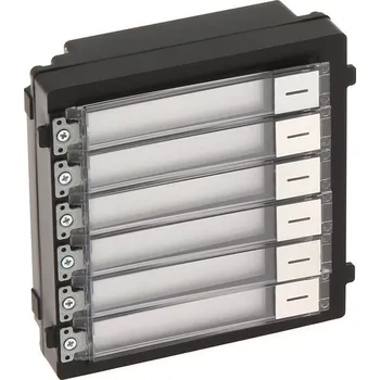 Hikvision DS-KD-KK Modul, 6x tlačítko/zvonek, pro modulární dveřní stanice, IP65 DS-KD-KK