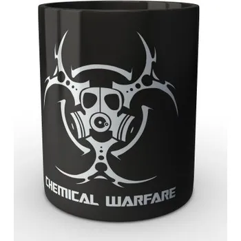 Sběratelský sportovní předmět Černý hrnek Biohazard Chemical Warfare - černá