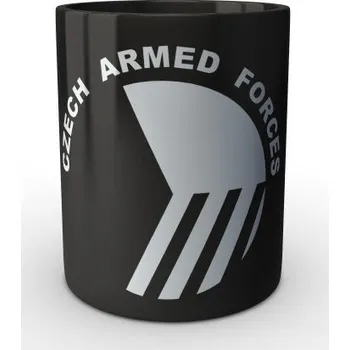 Sběratelský sportovní předmět Černý hrnek Czech Armed Forces - černá