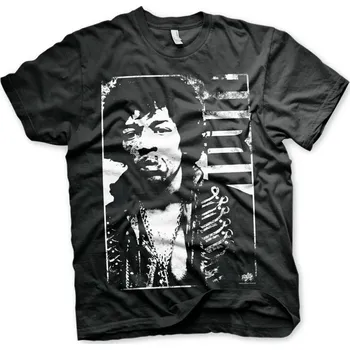 Pánské tričko Jimi Hendrix Distressed Black 2XL Tričko