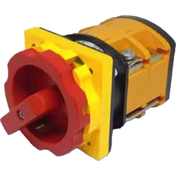 Relé Hlavní vypínač s kovovou osou, uzamykatelný ruční pohon vrat 3 póly / 32A