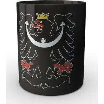 Sběratelský sportovní předmět Černý hrnek SLEZSKÁ ORLICE - černá