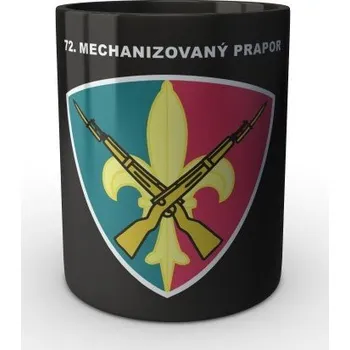 Sběratelský sportovní předmět Černý hrnek 72. mechanizovaný prapor - černá