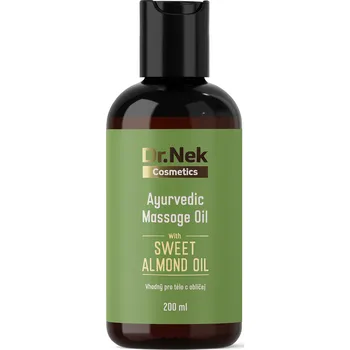 Tělový olej Dr. Nek Ayurvedic Massage Oil s mandlovým olejem – Zklidnění & pružnost pokožky