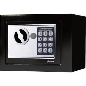 Trezor Herzberg HG-03848: Elektronický digitální bezpečnostní trezor z oceli - 17x23x17cm