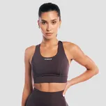 GymBeam Aura Sports Bra Tee Brown M hnědá