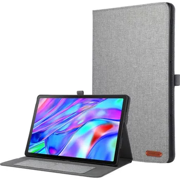 Pouzdro na tablet VSECHNONAMOBIL 128639 FABRIC Zaklápěcí obal pro Lenovo Idea Tab Plus / Tab K12 šedý