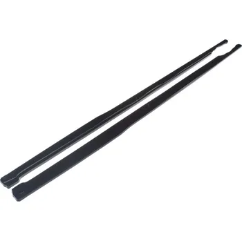 Tuning Maxton Design difuzory pod boční prahy pro Volkswagen Passat Mk8 (B8), černý lesklý plast ABS, R-Line