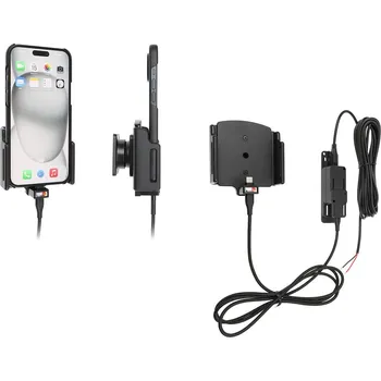 Brodit držák do auta na Apple iPhone 15 Pro Max/iPhone 15 Plus, nastavitelný, se skrytým nabíjením, doprava ZDARMA!