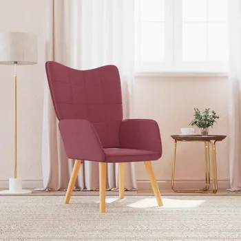 Křeslo zahrada-XL Relaxační křeslo vínové textil 327927