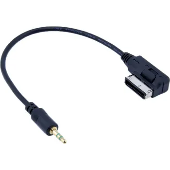 Video kabel Mobilly Propojovací kabel AMI MMI na 3,5mm audio jack, AUX MP3 adaptér pro vozy VW, Škoda