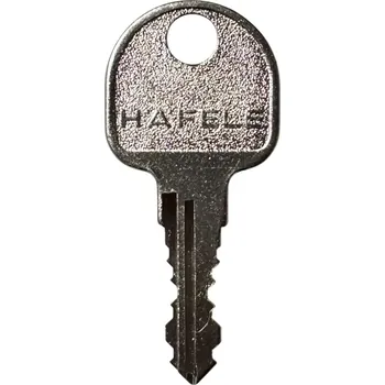 Nábytkové kování Klíč Häfele pro nábytkové zámky Häfele Symo vyfrézovaný