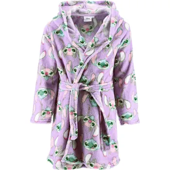 Dívčí župan SUN CITY Župan LILO A STITCH fialový coral, vel. 104