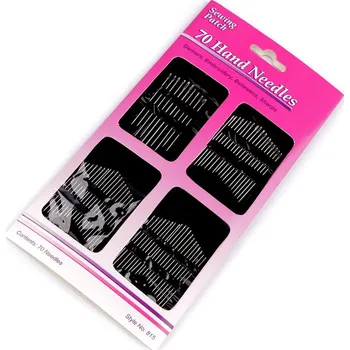 Sada ručních jehel, malé, nikl